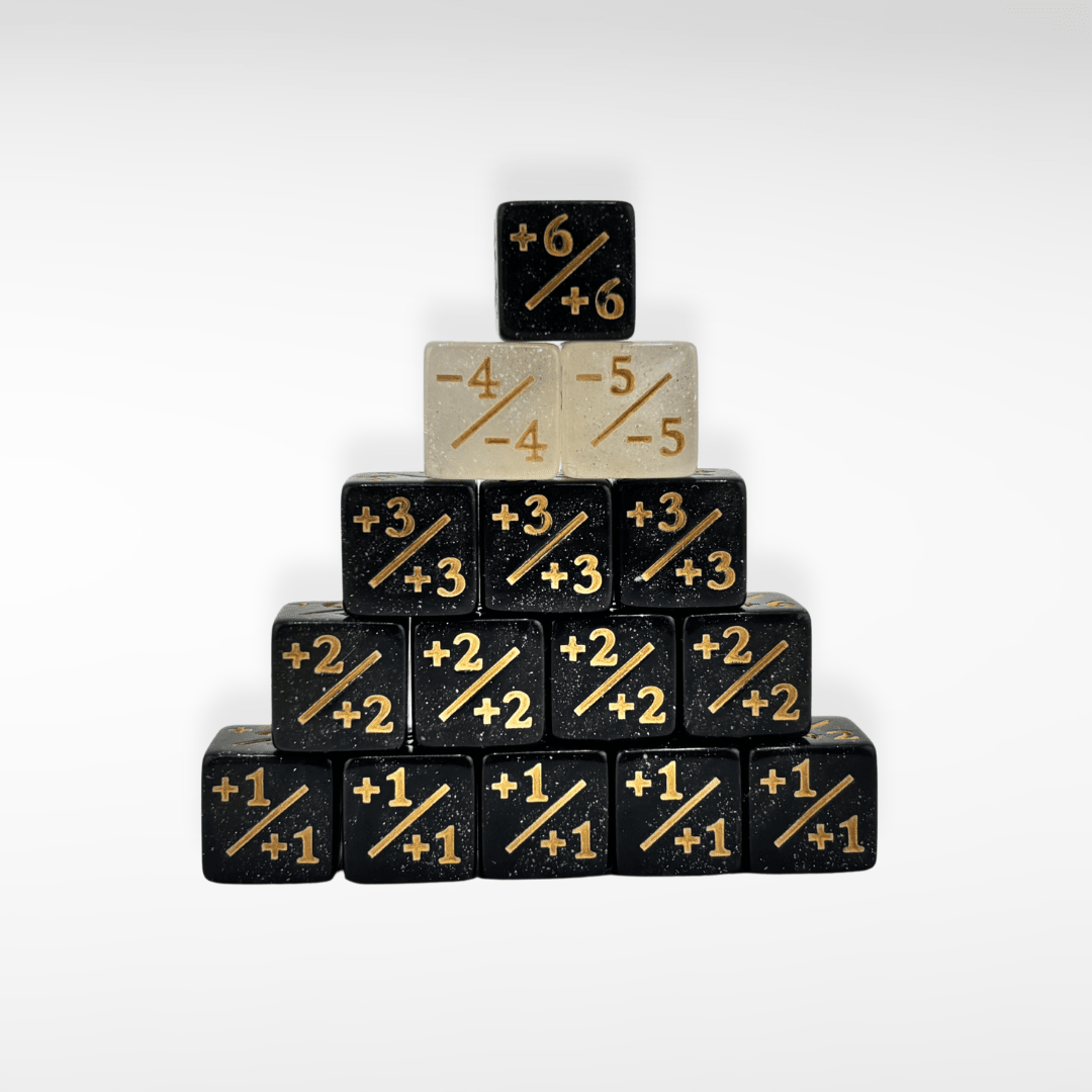Mini +1/+1 (Plus One) 12mm Dice for MTG