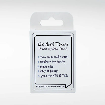 NerdTokens - Extra Thick Dry Erase Tokens for MTG - 12 Pack